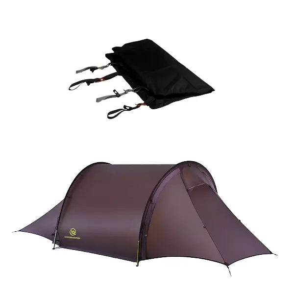 2 Person Ultralight Tunnel Backpacking Tent, 3-Season, Dual Vestibules, 1.31kg, DAC Poles – WindQuester Gale Lite 2