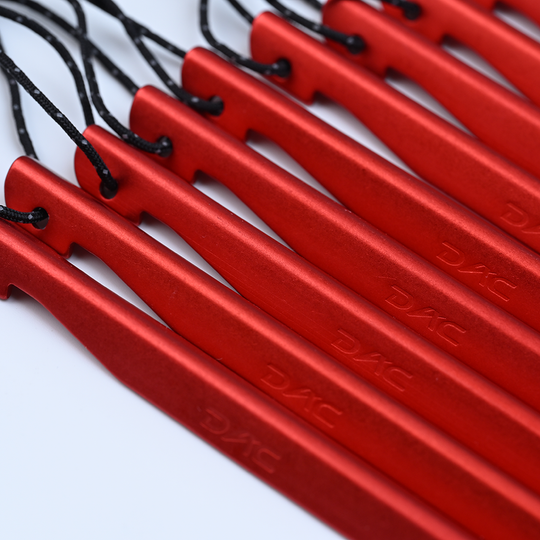 Ultralight Aluminum Tent Stakes (6-Pack) by DAC