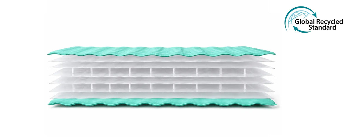Sleeping pad material cross-section