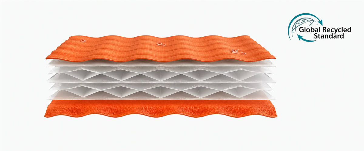 Sleeping pad material cross-section